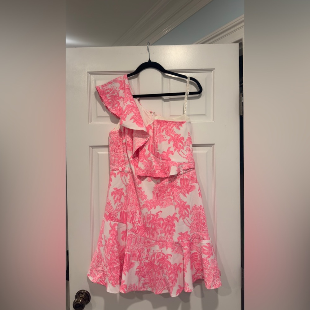 Lily Pulitzer Dress arlana one shoulder romper | Size 10